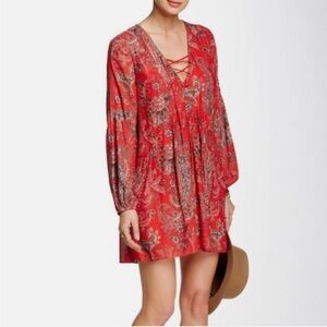 Free People Rain or Shine Mini Dress
